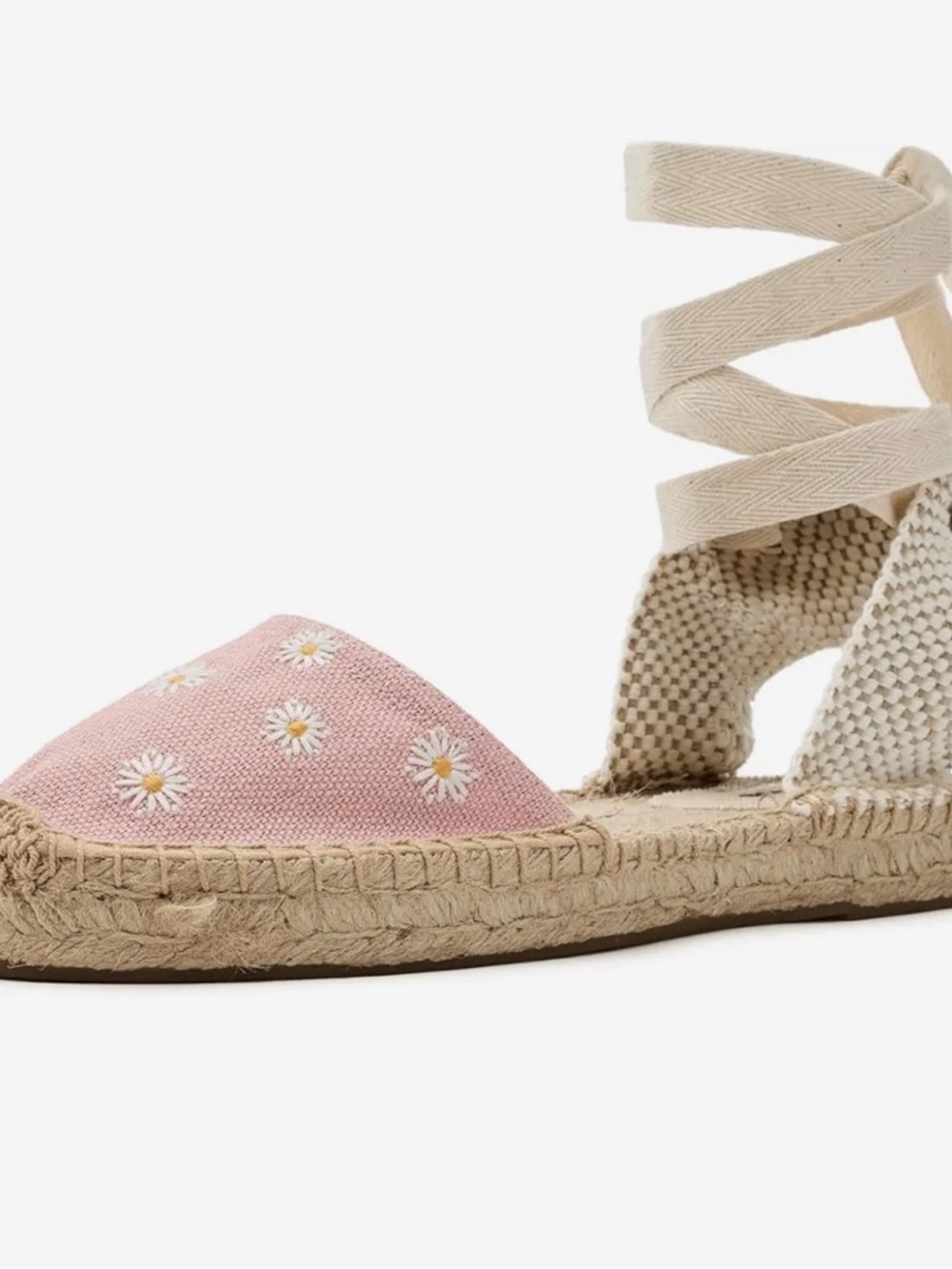 Soludos PINK Espadrille Lace-Up Sandal - Pink - Picture 3 of 3